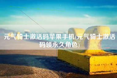 元气骑士激活码苹果手机(元气骑士激活码领永久角色)