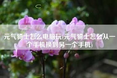 元气骑士怎么电脑玩(元气骑士怎么从一个手机换到另一个手机)