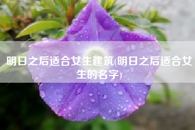 明日之后适合女生建筑(明日之后适合女生的名字)