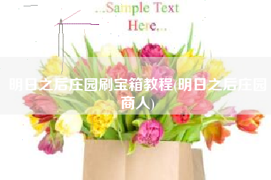 明日之后庄园刷宝箱教程(明日之后庄园商人)