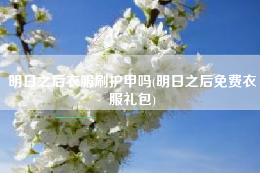 明日之后衣服刷护甲吗(明日之后免费衣服礼包)