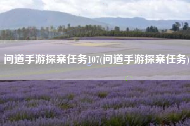 问道手游探案任务107(问道手游探案任务)