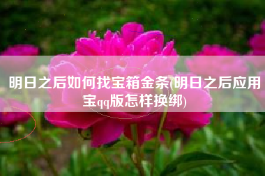 明日之后如何找宝箱金条(明日之后应用宝qq版怎样换绑)