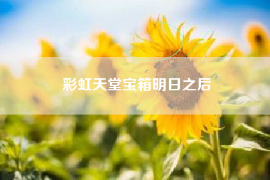 彩虹天堂宝箱明日之后