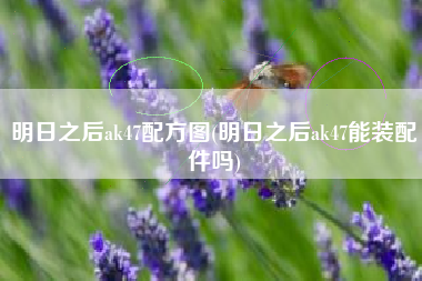 明日之后ak47配方图(明日之后ak47能装配件吗)